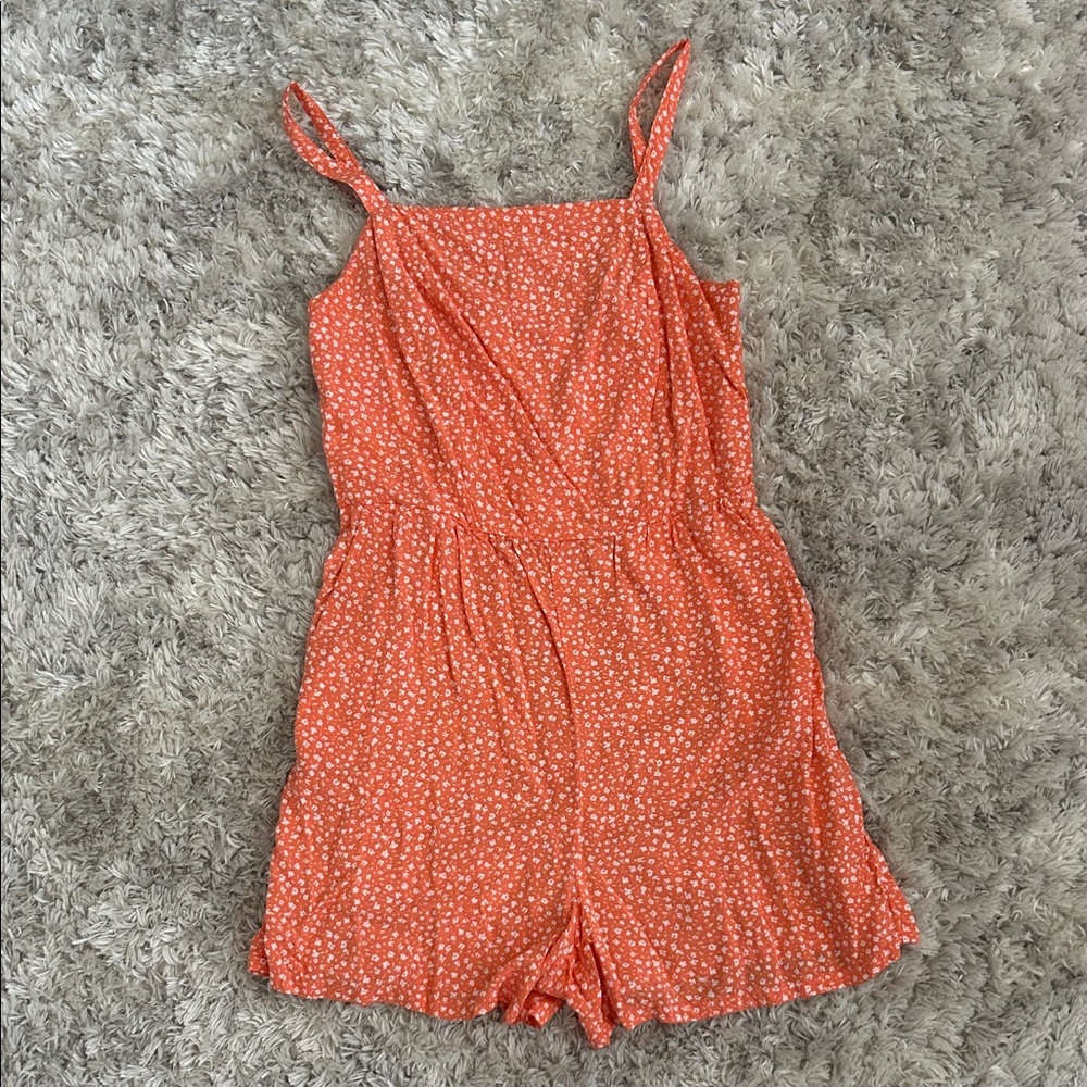 Old Navy Orange Floral Women’s Romper